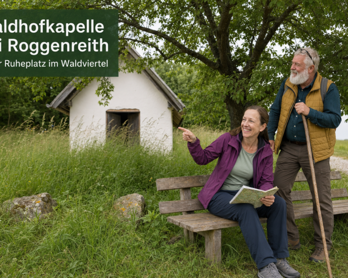 Anna und Herbert bei der Waldhofkapelle nahe Roggenreith