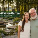 Feuer-Wasser-Garten in Roggenreith mit Wasserelementen und keltischem Baumkreis