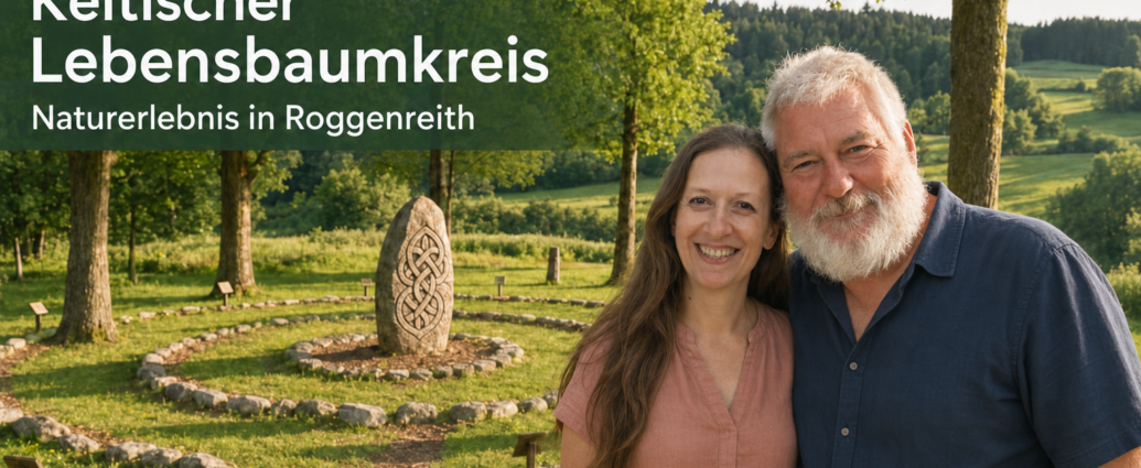 Keltikus életfa-kör, Roggenreith – Gutenbrunn üdülőlakások Kelta élet- és évkör a Roggenreith-i Tűz-Víz-kertben