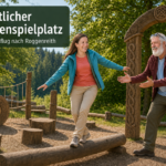 Anna und Herbert am öffentlichen Druidenspielplatz Roggenreith