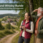 Anna und Herbert auf der Wald-und-Whisky-Runde bei Roggenreith