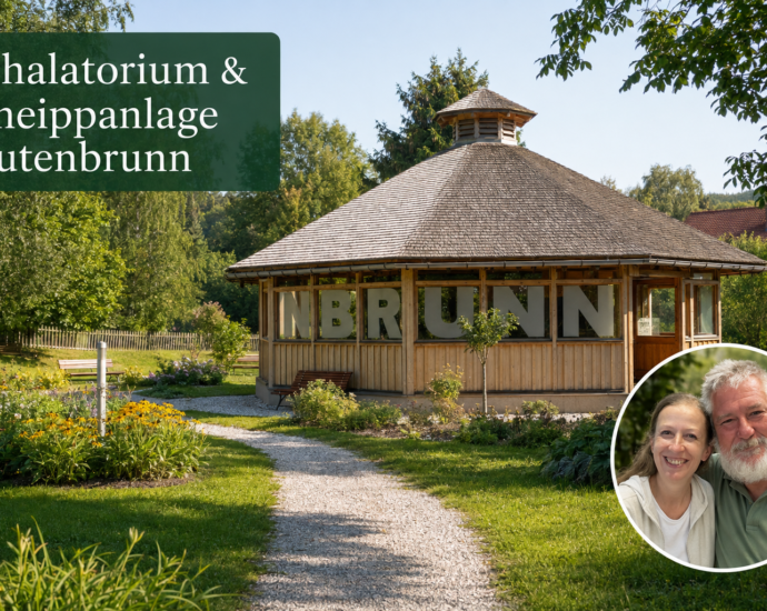 Inhalatorium und Kneippanlage Gutenbrunn mit den Gastgebern Anna und Herbert