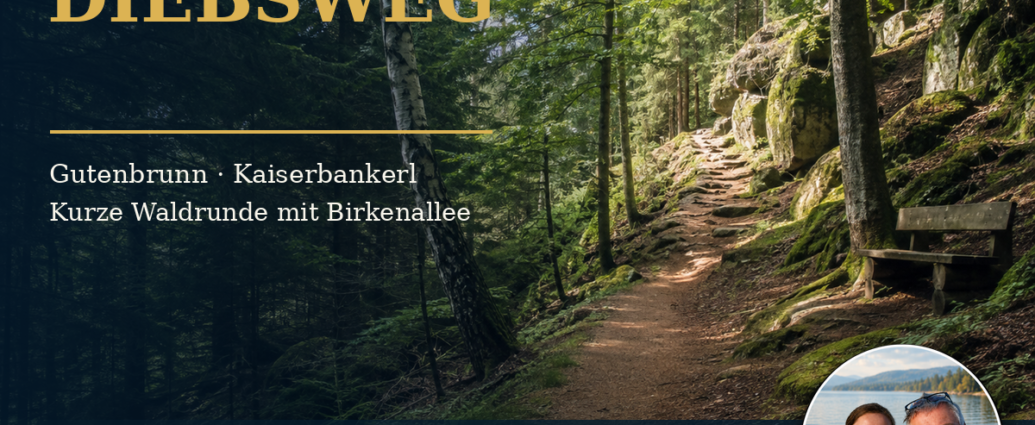 diebsweg-gutenbrunn-nr-43 – Gutenbrunn nyaralóapartmanok Diebsweg 43. szám, Gutenbrunn, az erdei ösvénnyel és a Kaiserbankerl-lel, valamint Anna és Herbert